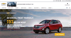 Desktop Screenshot of mcgrawwebbchevrolet.net